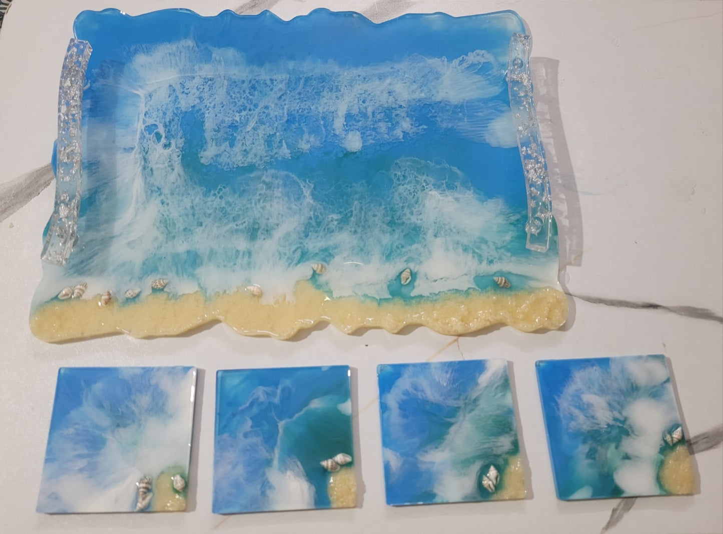 Tray and Coasters